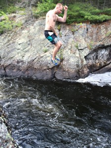 Madawaska River Canoe Trip - Day 2, Cliff Jumping                 